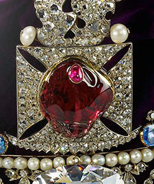 To show the black prince's ruby