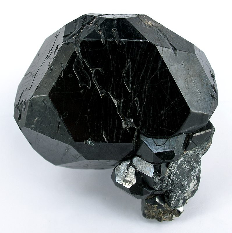 Showing a black spinel crystal in the context of black spinel gemstone meaning