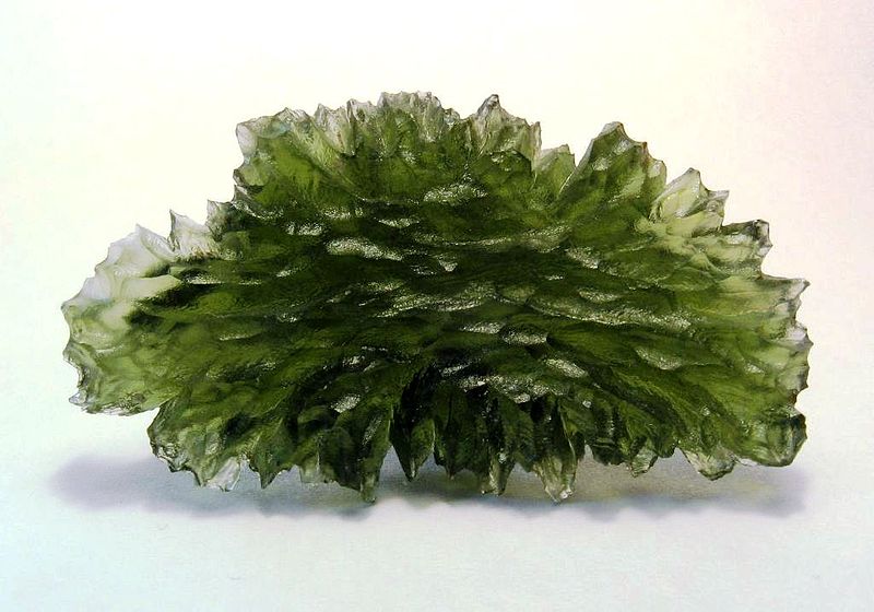 A Moldavite crystal in the context of Moldavite healing powers