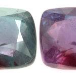 Showing the colors of alexandrite in the context of where alexandrite is found