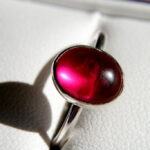 a ruby ring in the context of ruby vs garnet color
